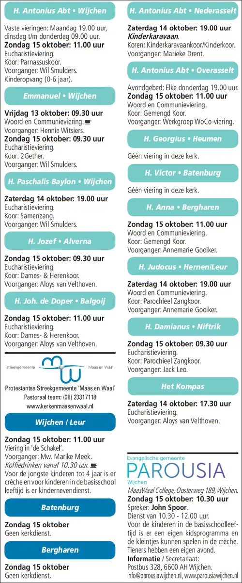 kerkberichten wijchen 111017