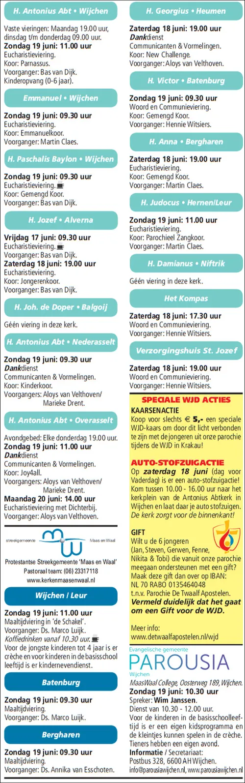 kerkberichten wijchen 150616