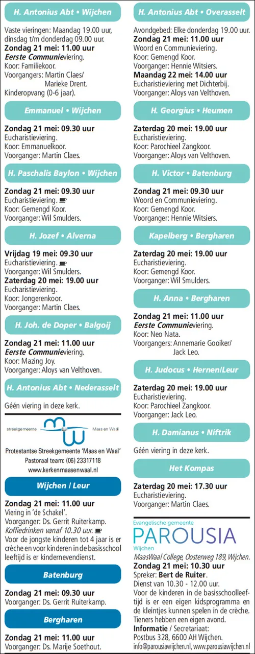 kerkberichten wijchen 170517