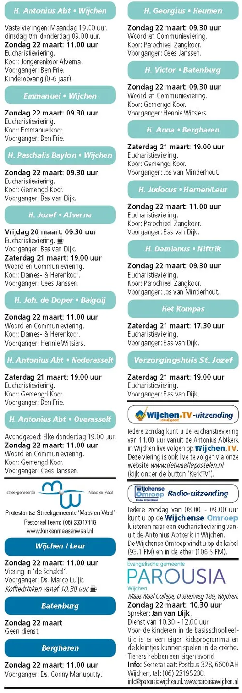 kerkberichten wijchen 180315