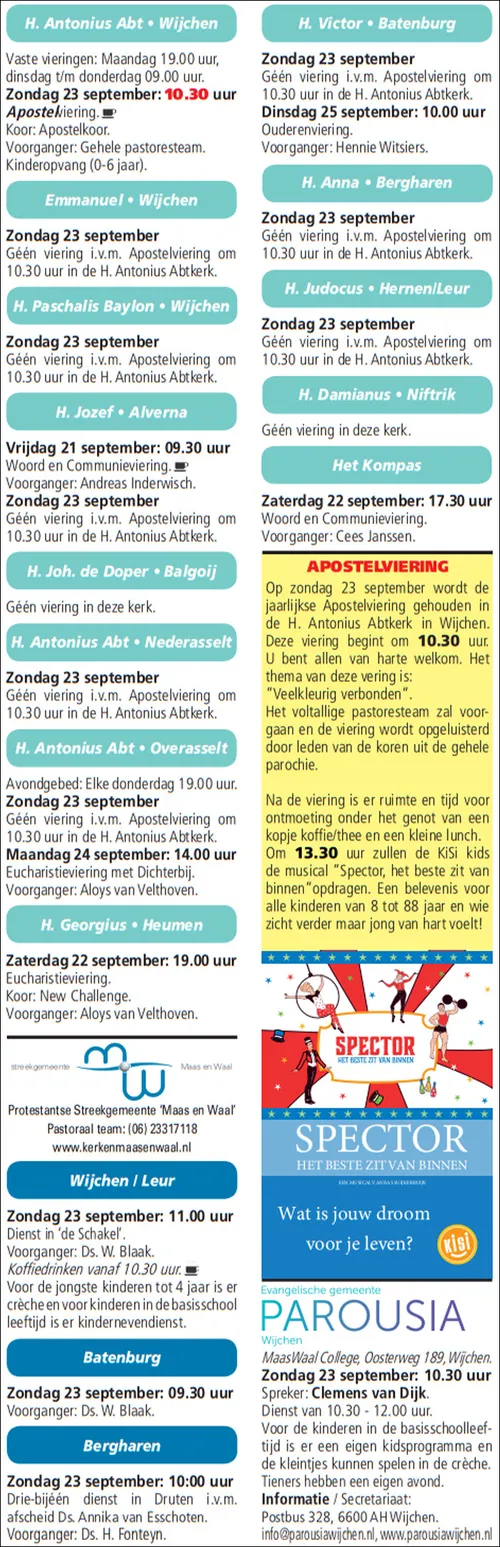 kerkberichten wijchen 190918