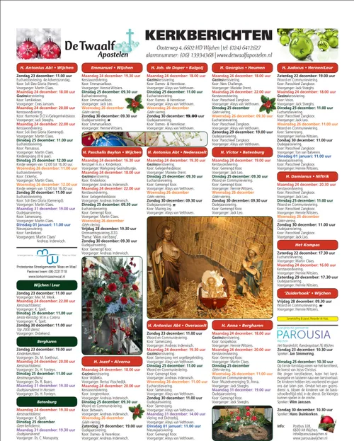 kerkberichten wijchen 191218