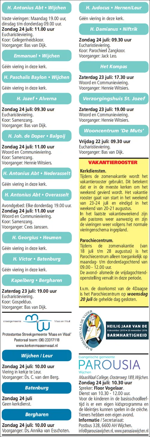 kerkberichten wijchen 200716