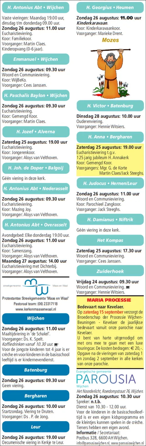 kerkberichten wijchen 220818