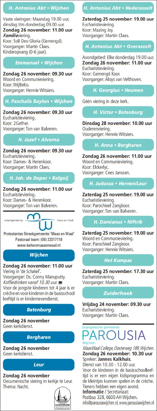 kerkberichten wijchen 221117