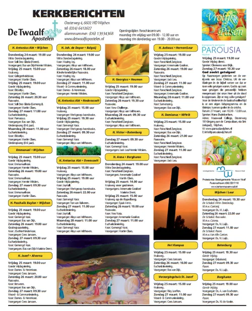 kerkberichten wijchen 230316