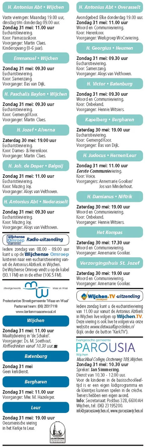 kerkberichten wijchen 270515