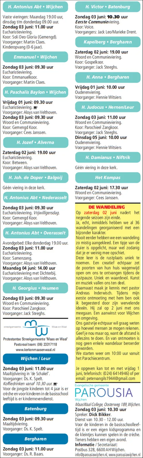 kerkberichten wijchen 300518