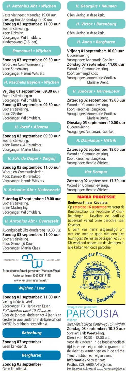 kerkberichten wijchen 300817