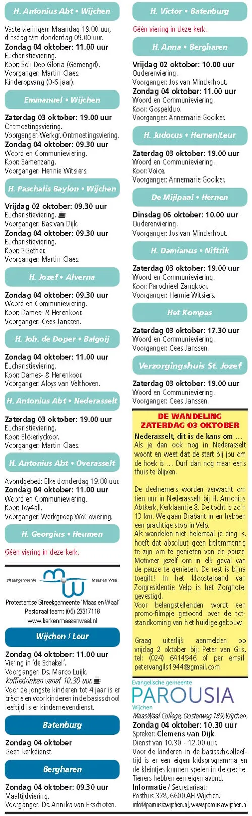 kerkberichten wijchen 300915