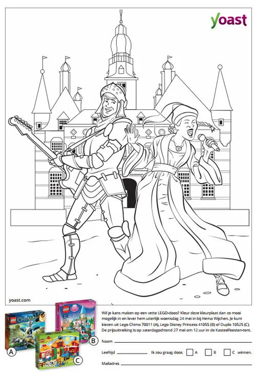 kleurwedstrijd yoast kasteelfeesten wijchen