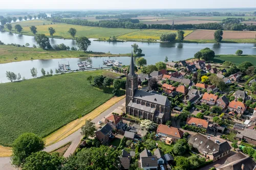Meanderende Maas bij Batenburg. Foto: gemeente Wijchen
