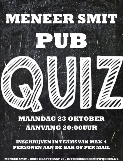meneer smit pubquiz