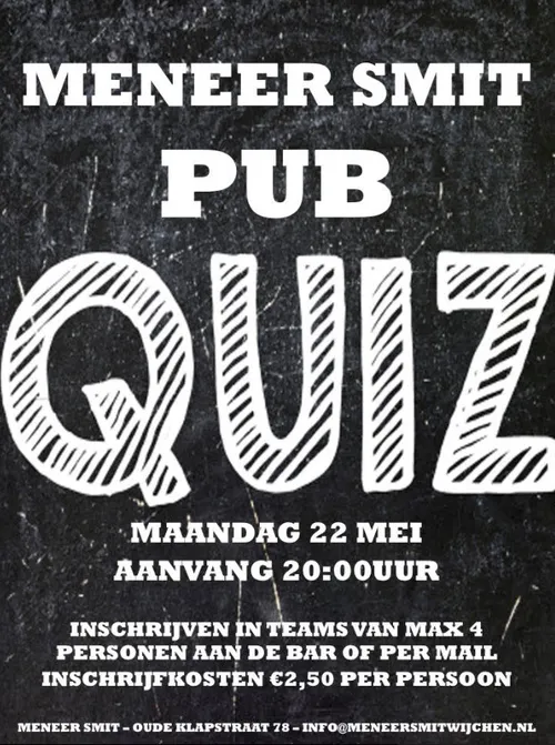 meneer smit pubquiz