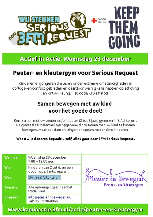 peuter en kleutergym voor serious request 02