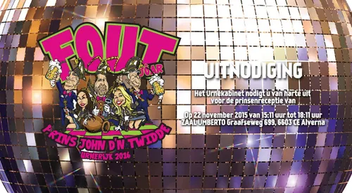 prins john en gevolg uitnodiging receptie