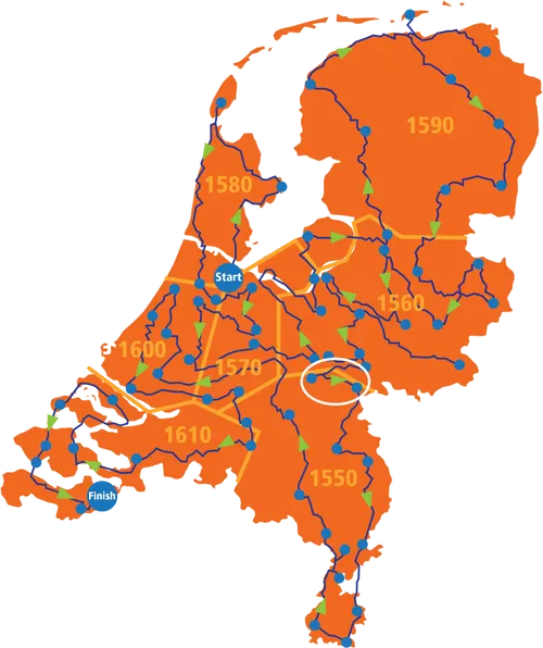 rotary kaart fietsroute new