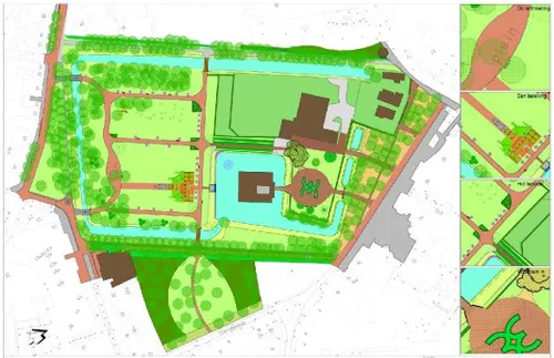 schetsontwerp parkeerplaatsen kasteeltuin 01