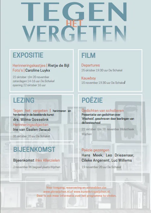 tegen het vergeten flyer
