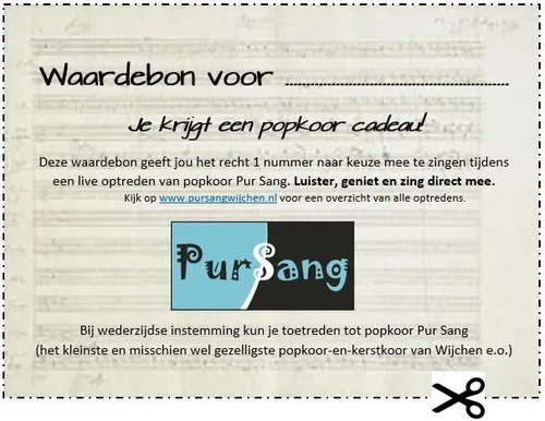 waardebon pur sang 01