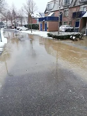 waterleiding gesprongen ververt 001