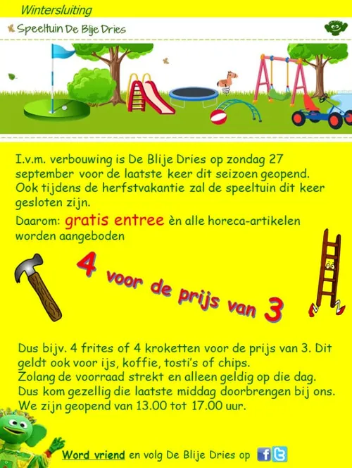 wintersluiting blije dries