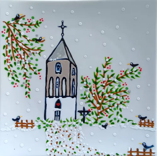 Oude toren in Balgoij van Sheila Toonen