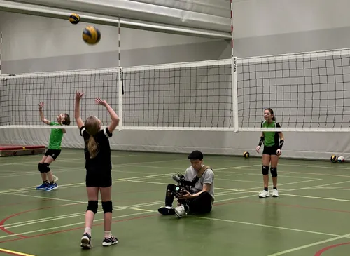 Er werd ook gefilmd tijdens de training. Foto: Trivos