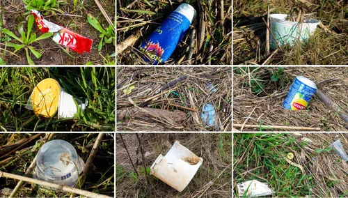 Voorbeelden van rotzooi die gevonden wordt in de uiterwaarden. Foto: Yola de Lusenet