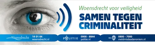 banner campagne woensdrecht tegen criminaliteitl