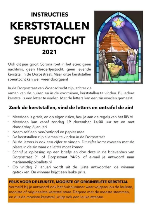 kerststallen speurtocht woensdrecht