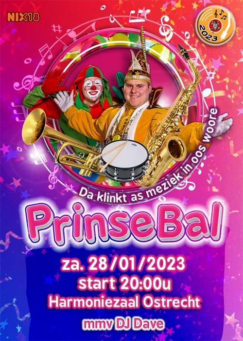 poster prinsenbal ostrecht 2023