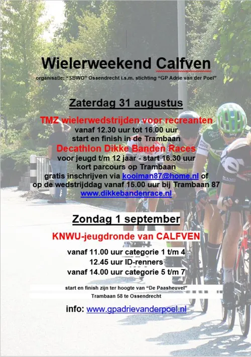 poster wielerweekend calfven 2019