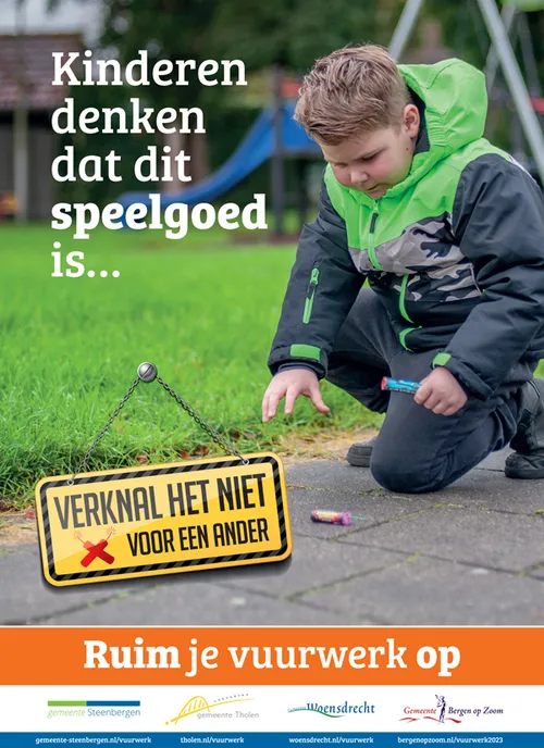 vuuwerk opruimen