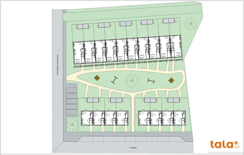 Woningen in een groene omgeving