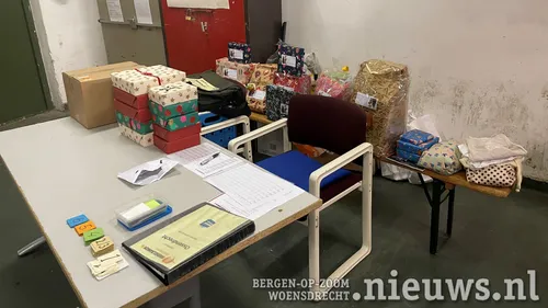 Het was een feestelijke aanblik op het uitgiftepunt!