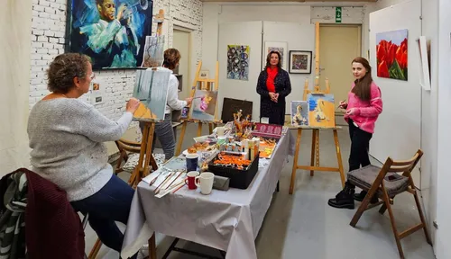 Suzana's workshop olieverfschilderen in december 2024