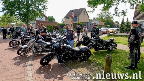 Harley-Davidsons op de American Day