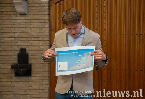 De kaart met de waterstofleidingen