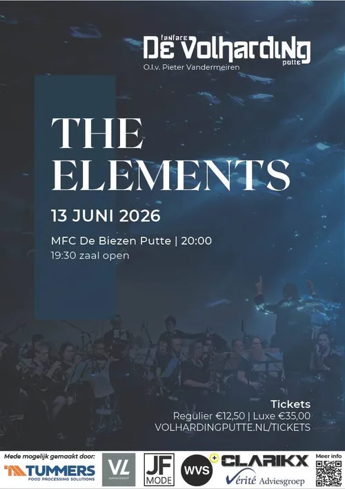 Volhardiing Elements Concertposter