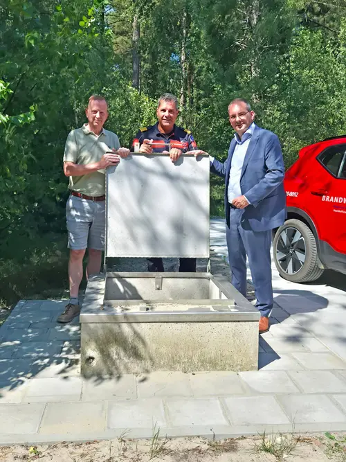 Een boorput&nbsp;in het Grenspark Kalmthoutse Heide