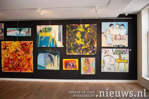 Werk van alle vier de kunstenaars