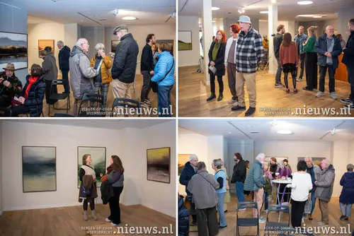 Er was veel belangstelling voor de opening van de expositie