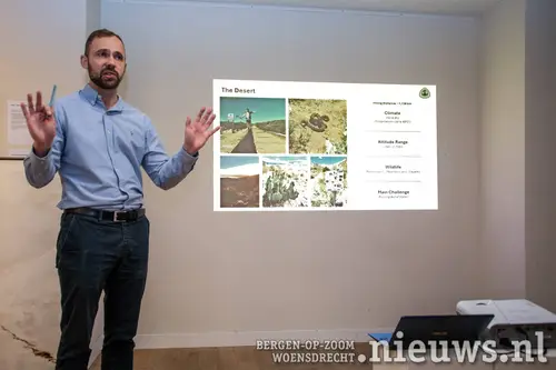 Pete Hanks opende de expositie met een presentatie over de&nbsp;Pacific Crest Trail.