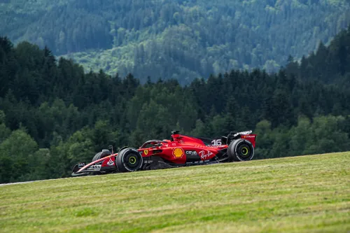Charles Leclerc, Grand Prix van Oostenrijk 2023, Red Bull Ring met heuvels, vrijdag.<br>