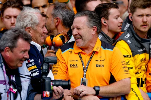 <i>Helmut Marko en Zak Brown.</i>