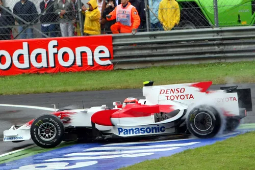 <i>Timo Glock eindigde zelf drie keer op het podium met Toyota.</i>