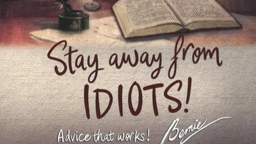 Het kerstkaartje van Ecclestone. (Foto: Auto, Motor und Sport/Bernie Ecclestone).