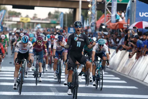 In the Vuelta a San Juan, Welsford beat world-class cyclists like Fabio Jakobsen and Peter Sagan