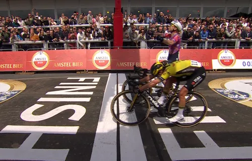 Wiebes juichte te vroeg in de Amstel Gold Race...